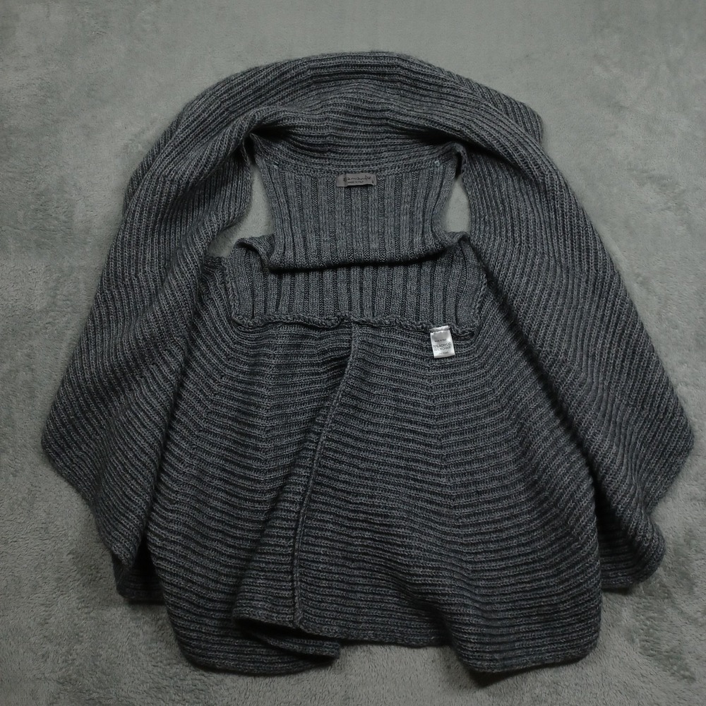 Elsamanda Sweater Womens Medium Gray Mohair‎ Blend Knit Shrug